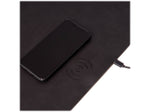 Bey-Berk Leather Wireless Charging Desk Pad, 18" x 28", Black (D400)