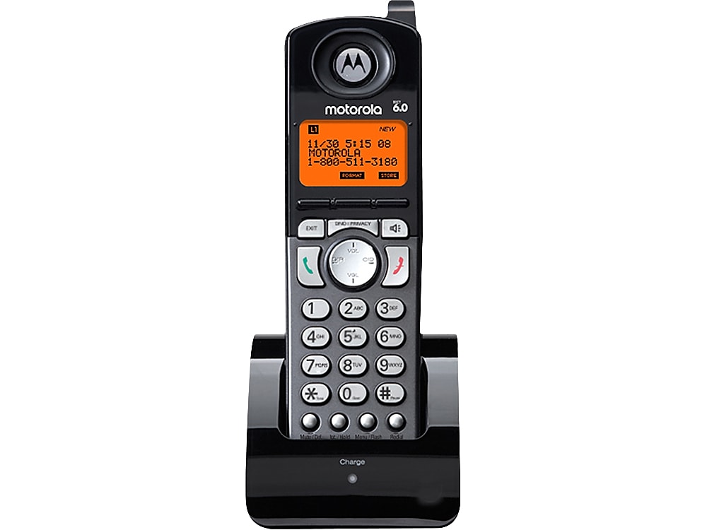 Motorola 2-Line Cordless Phone,  Black (ML25055)