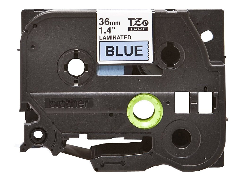 Brother TZE-561 Label Maker Tape, 1.42"W, Black on Blue