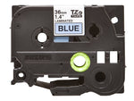 Brother TZE-561 Label Maker Tape, 1.42"W, Black on Blue