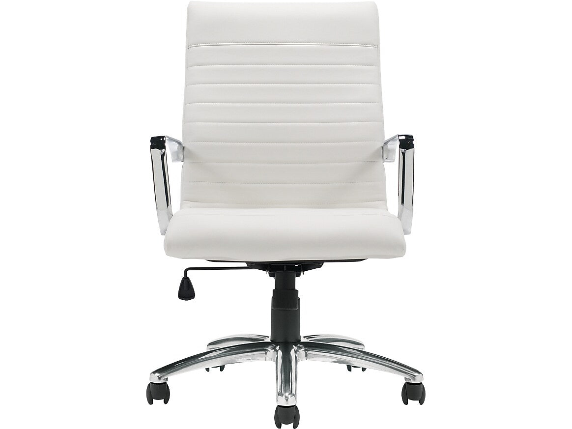 Offices To go Luxhide Executive Chair, White (OTG11730BL28)