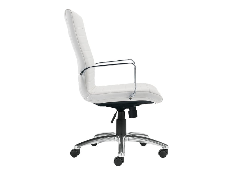 Offices To go Luxhide Executive Chair, White (OTG11730BL28)