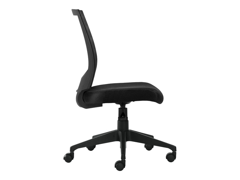 Offices To go Mesh Back Fabric Task Chair, Black (OTG11922B)