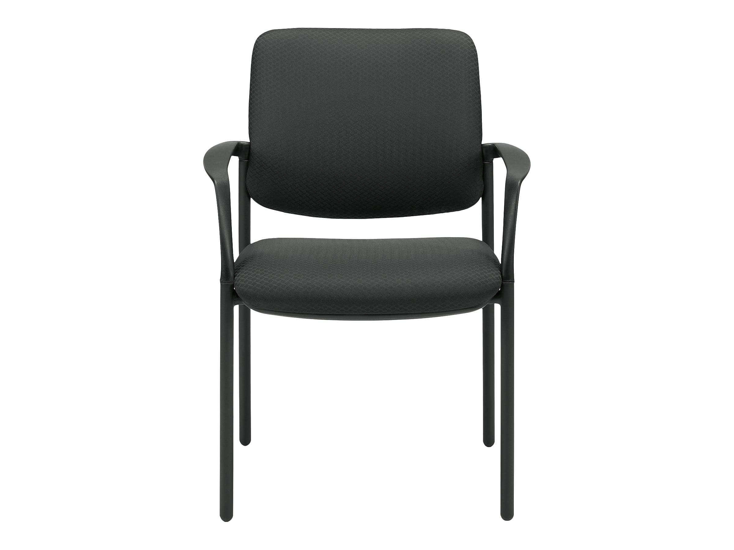Offices To Go Mixed Materials Guest Chair, Black (OTG3918)