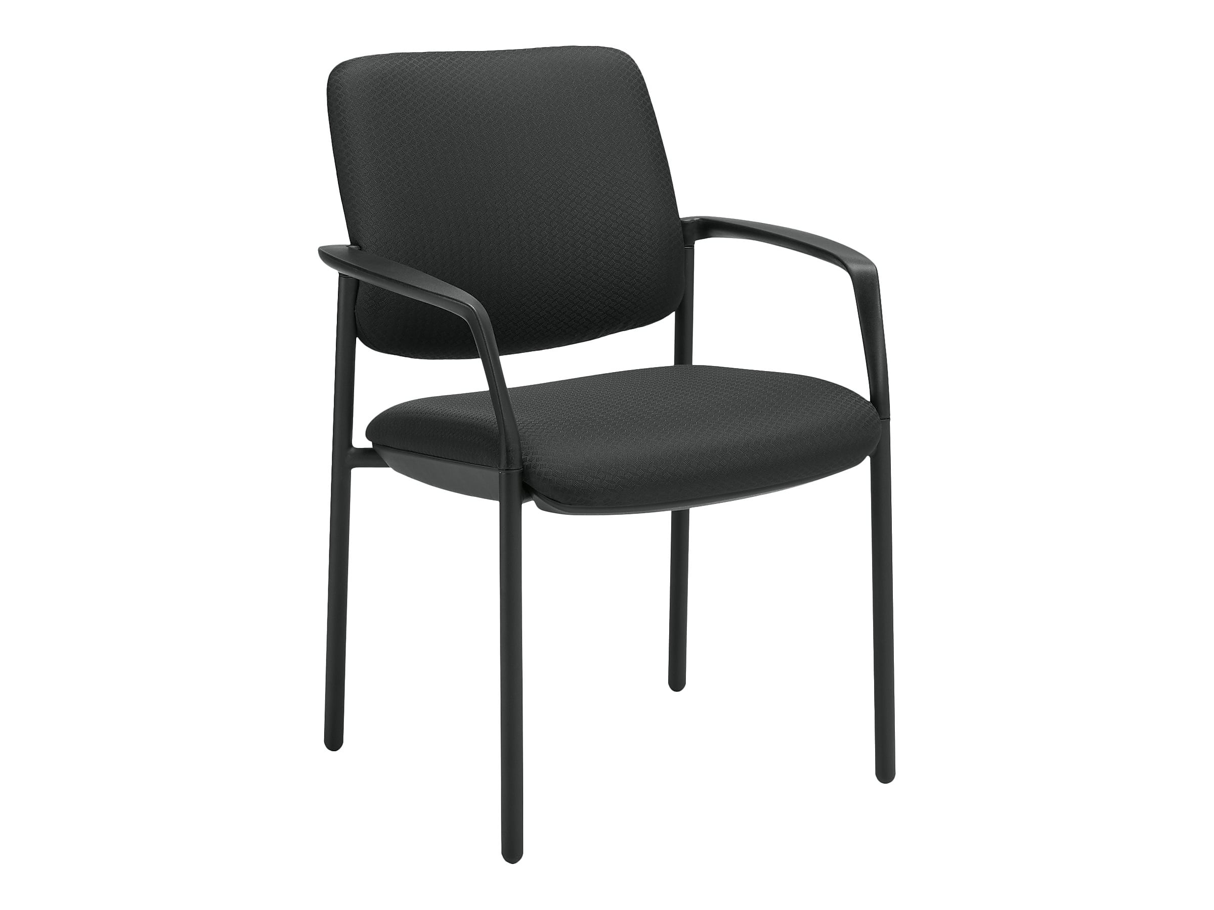 Offices To Go Mixed Materials Guest Chair, Black (OTG3918)