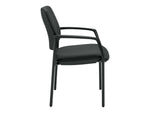 Offices To Go Mixed Materials Guest Chair, Black (OTG3918)