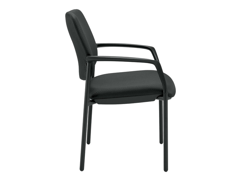 Offices To Go Mixed Materials Guest Chair, Black (OTG3918)